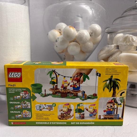 LEGO Super Mario Dixie Kong's Jungle Jam Expansion Set Building Toy 71421 - Picture 2 of 2